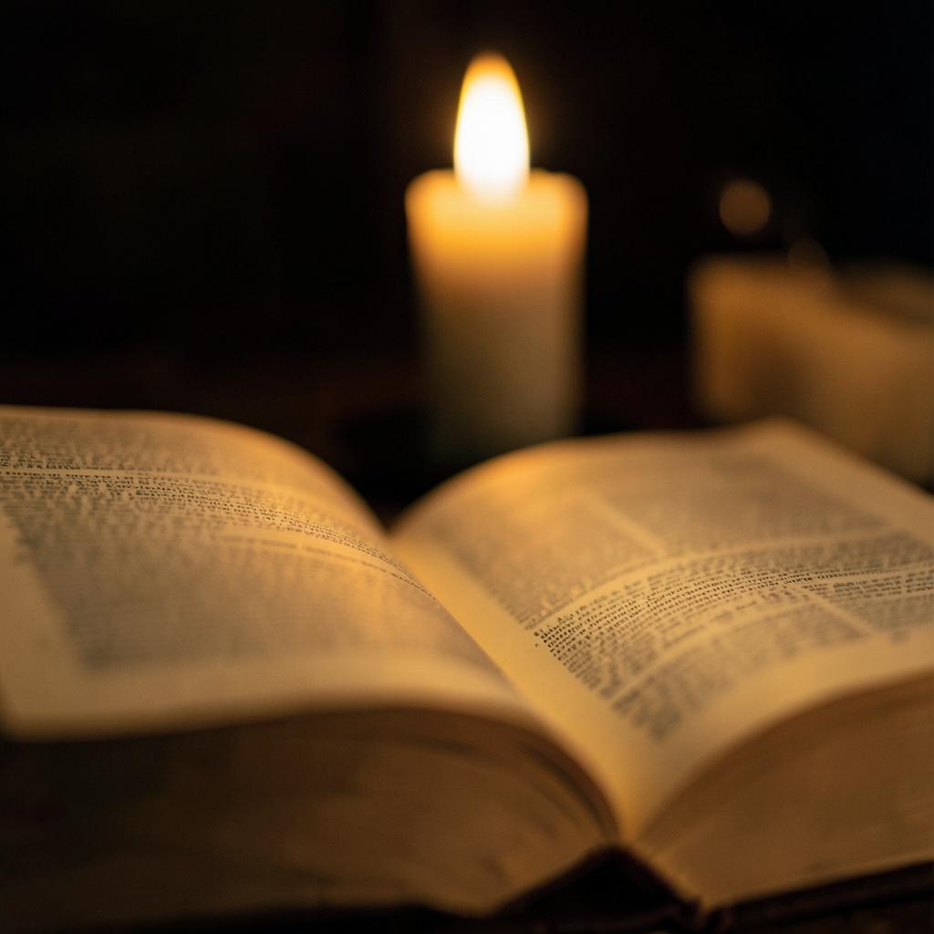 Bíblia à luz de vela