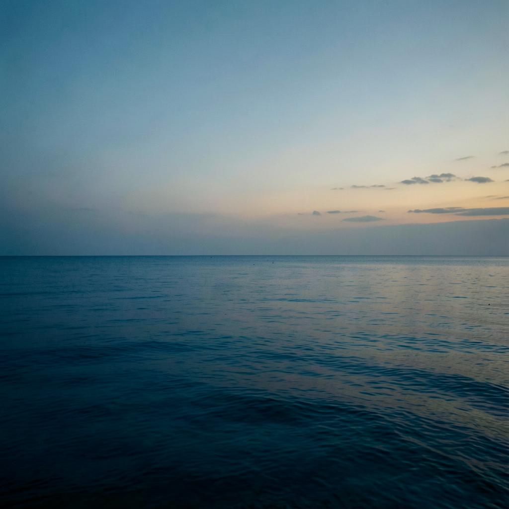 Mar ao entardecer