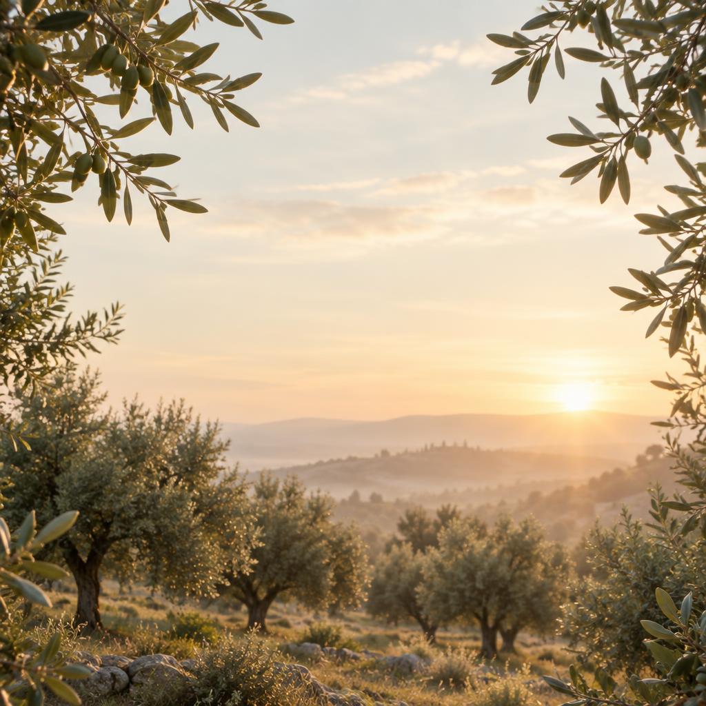 Oliveiras ao amanhecer